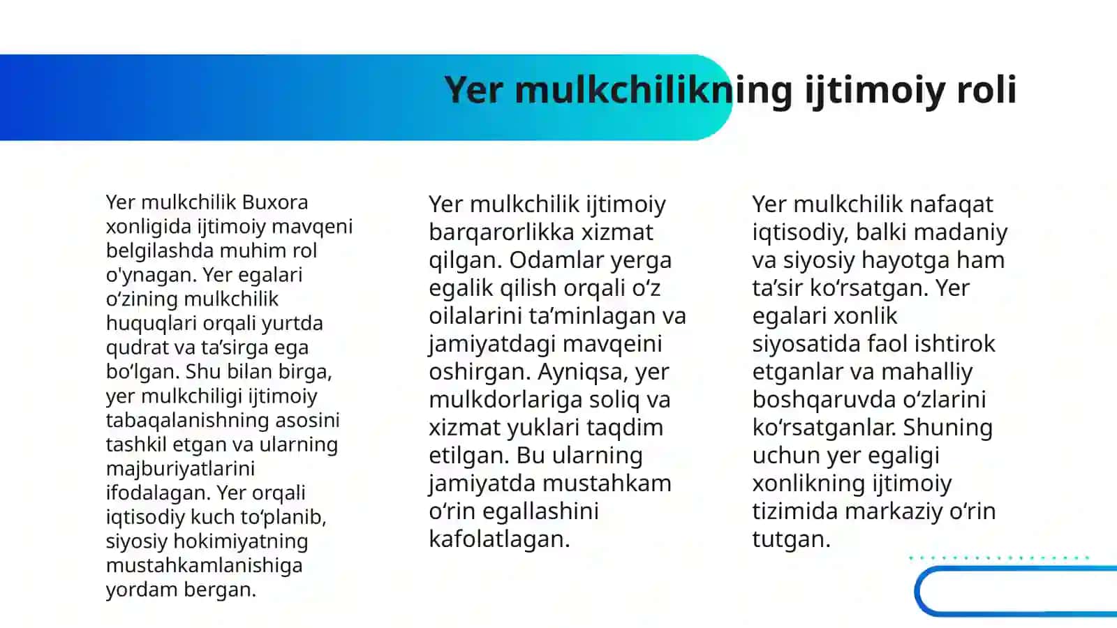 BUXORA XONLIGIDA YER EGALIGI 4