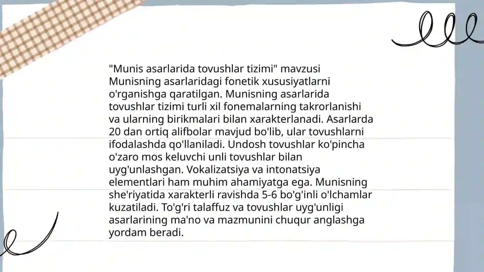 Munis badiiy asarlarining fonetik, morfologik va leksik tahlili 4