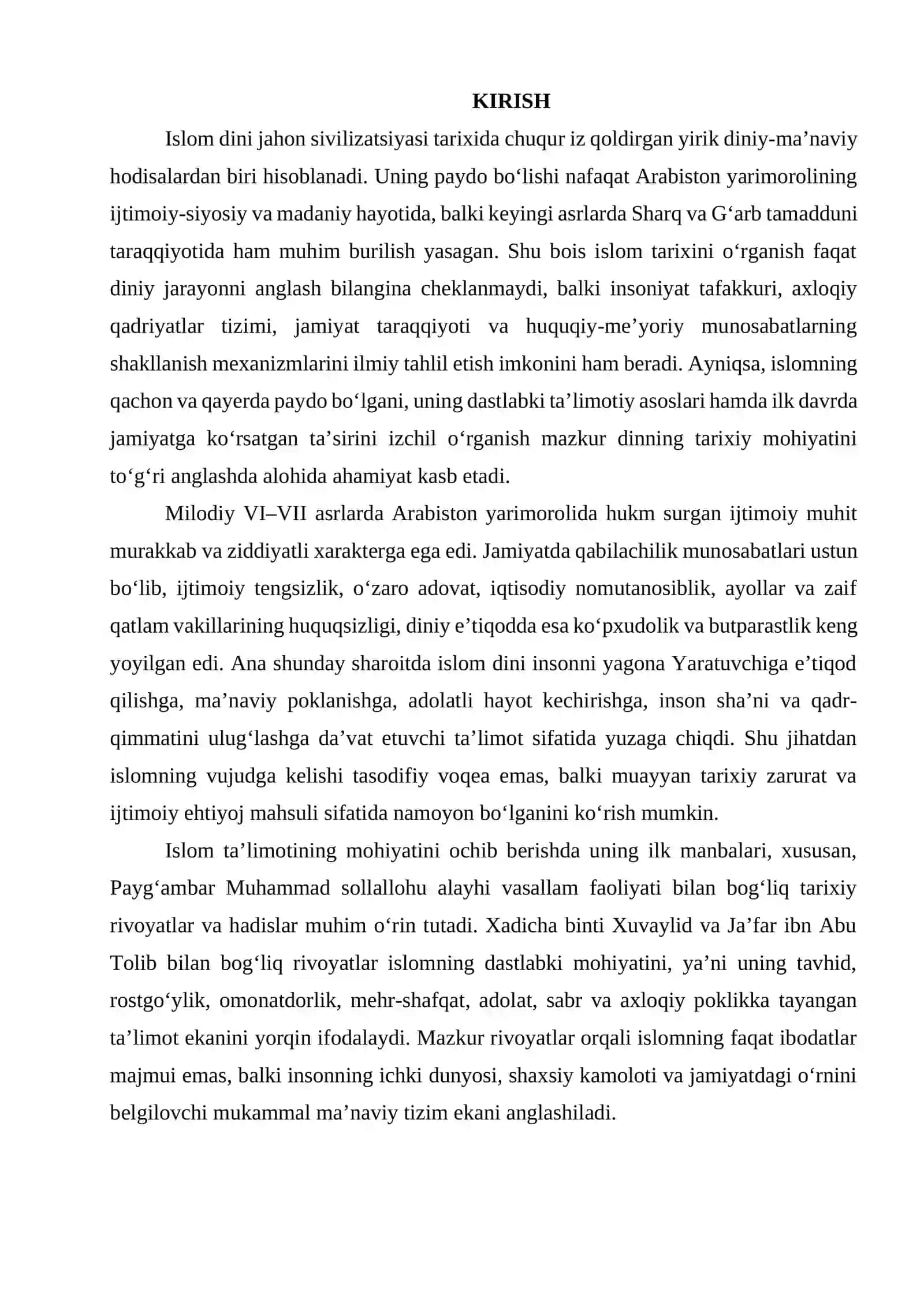 Islom dini tarixi 4