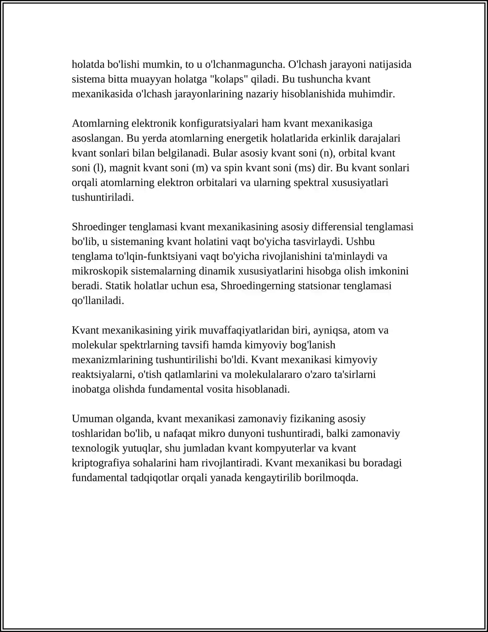 NURLANISHNING KVANT TABIATI 4