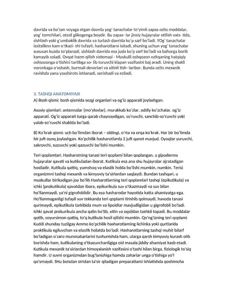 HASHAROTLARNING ANATOMIYASI 4