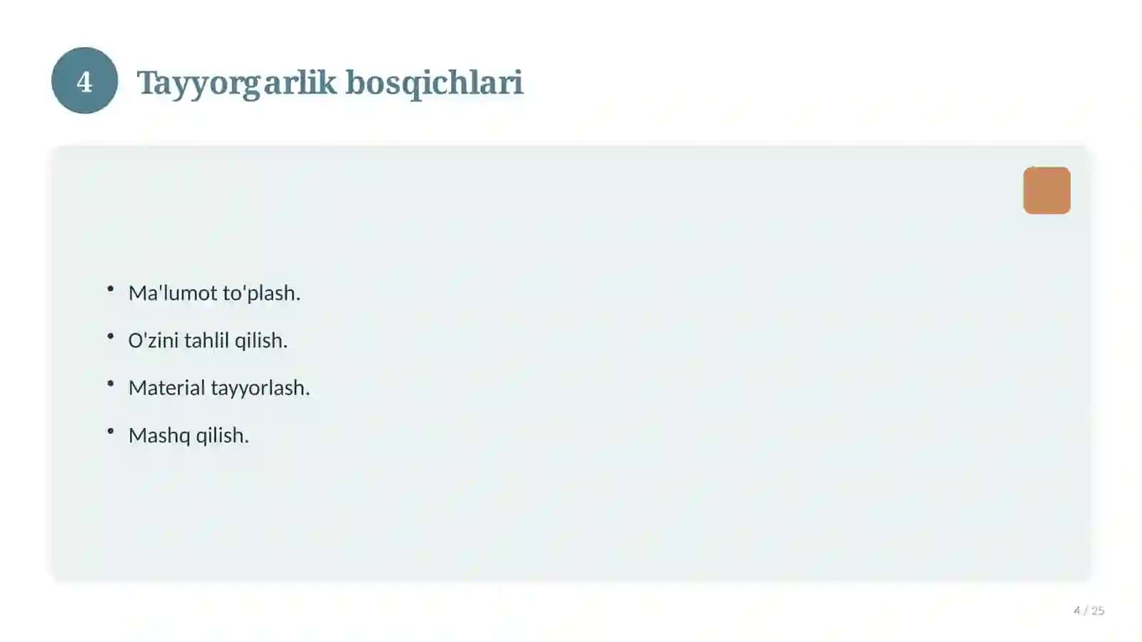 Kafe / restoran ochish biznes rejasi 4