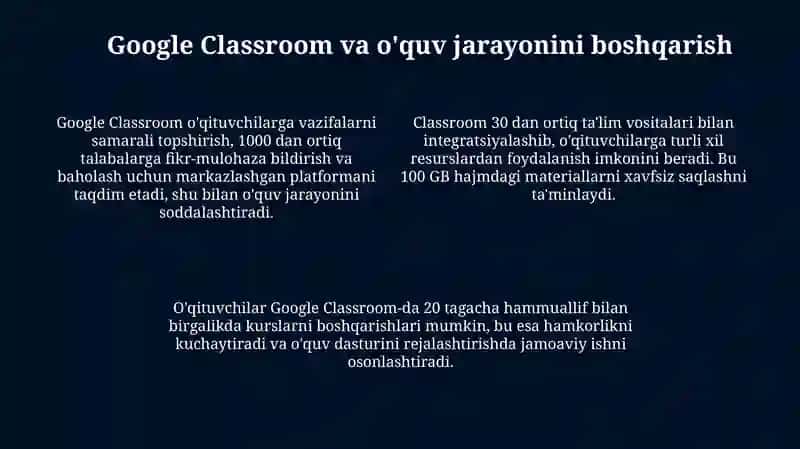 Google ta'lim web-xizmatlari 4