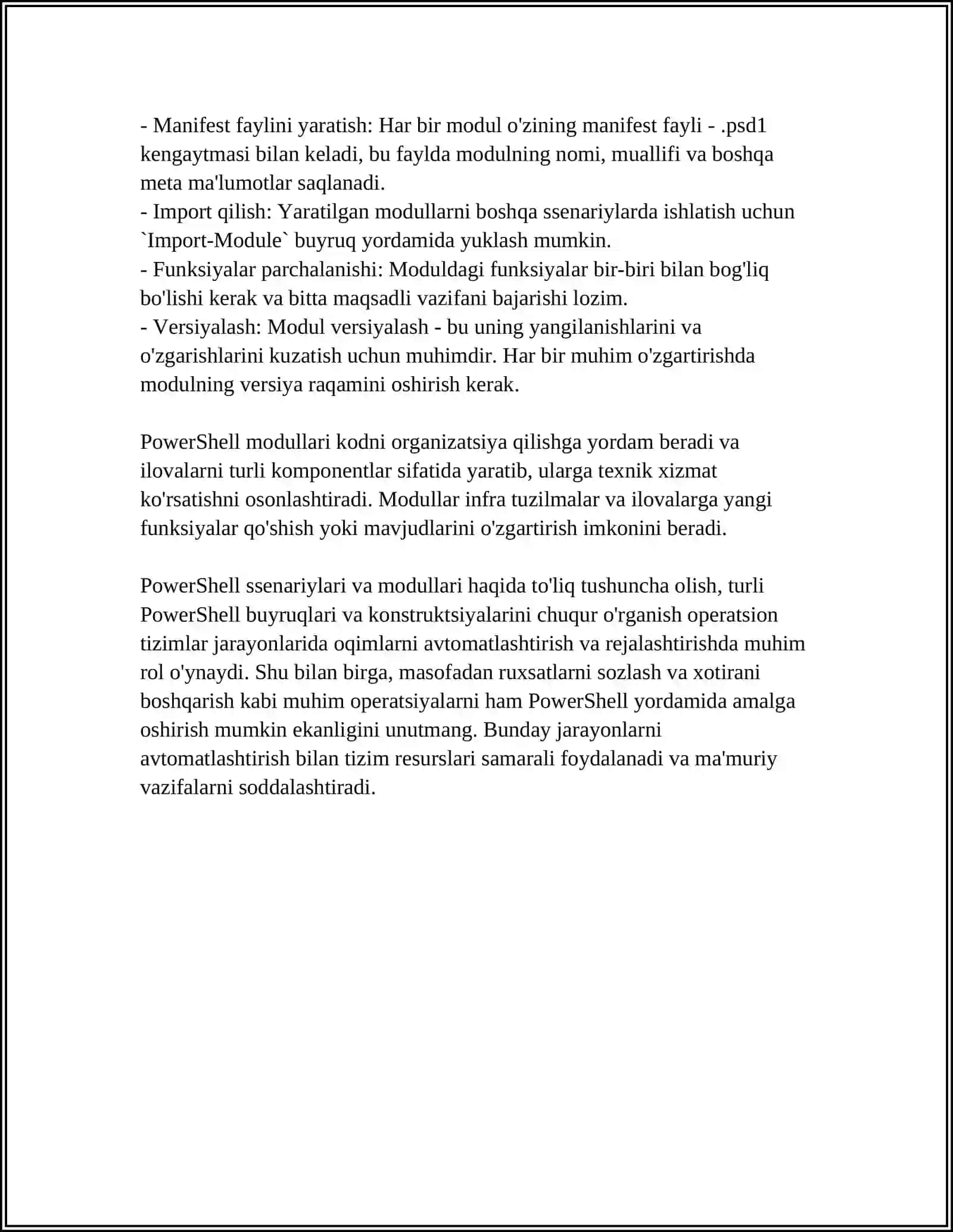 POWERSHELLDA SSENARIYLAR YARATISH 4