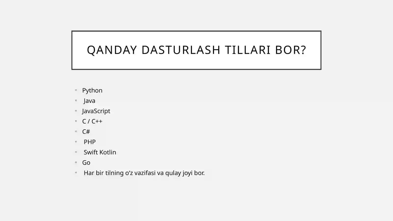 Python Dasturlash Tili 4
