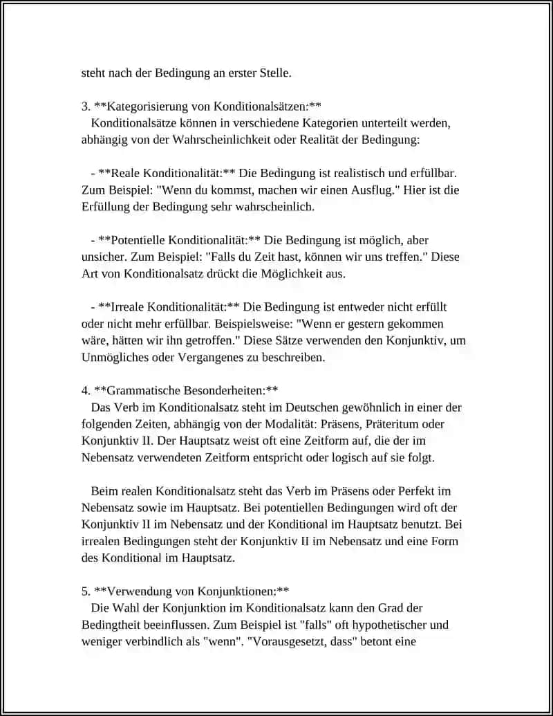 SATZGEFÜGE MIT KONDITIONALSÄTZEN 4