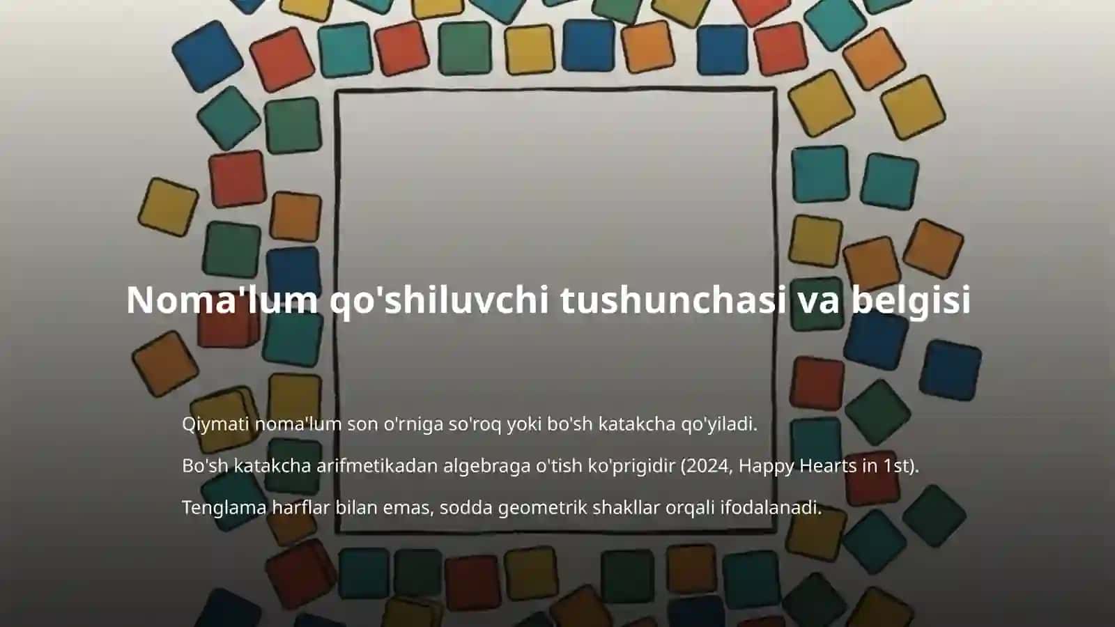 Noma'lum qo'shiluvchini topish 4