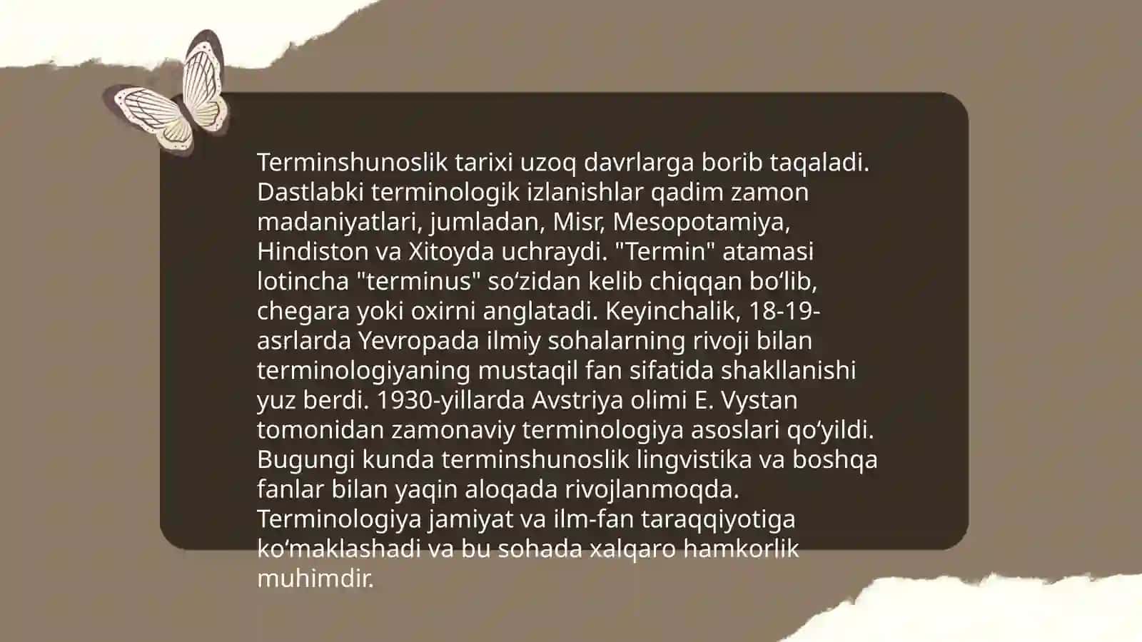 Terminologiya, terminshunoslik, terminografiya 4