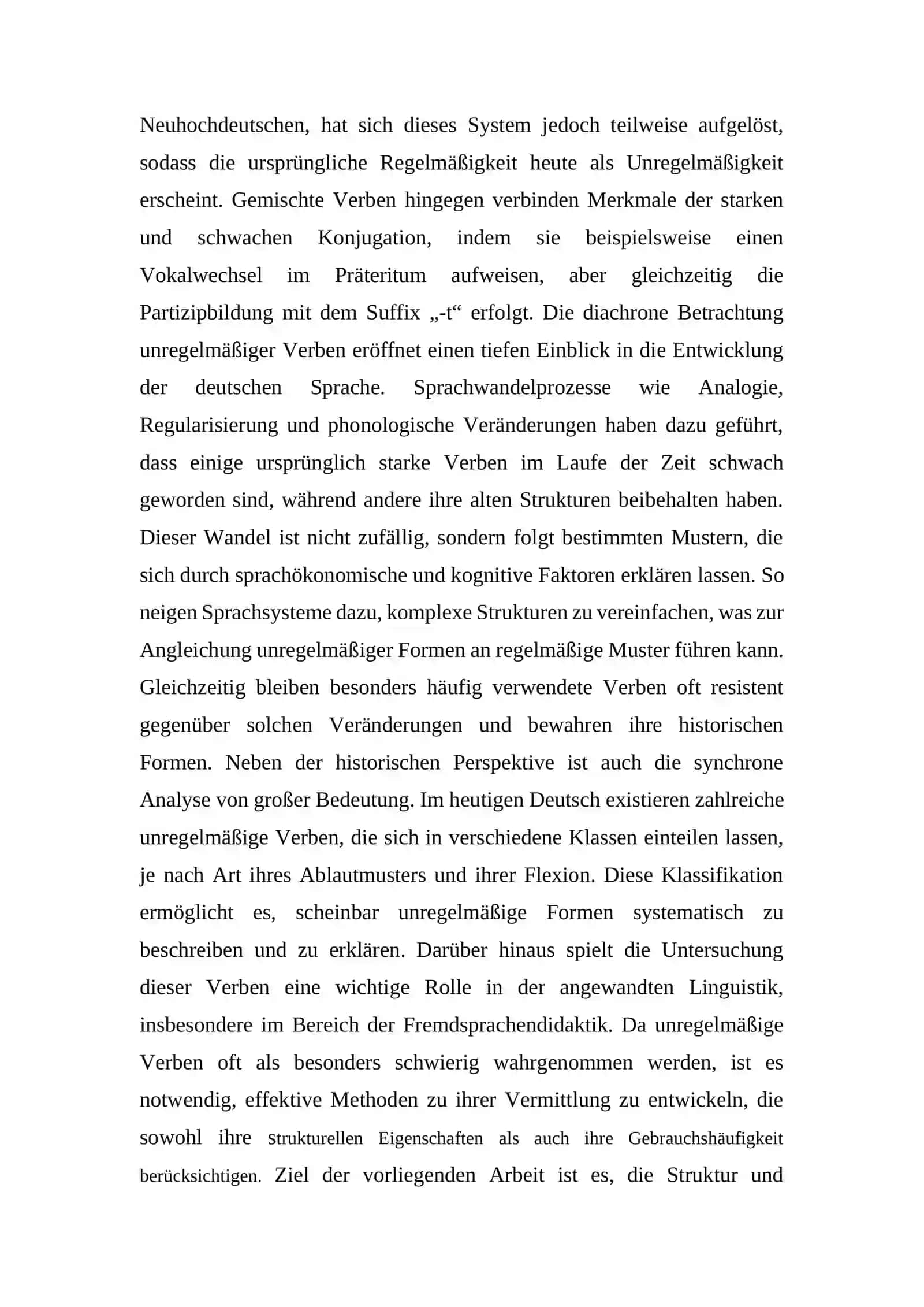 Unregelmäßige Verben im Deutschen: Struktur und Entwicklung 4