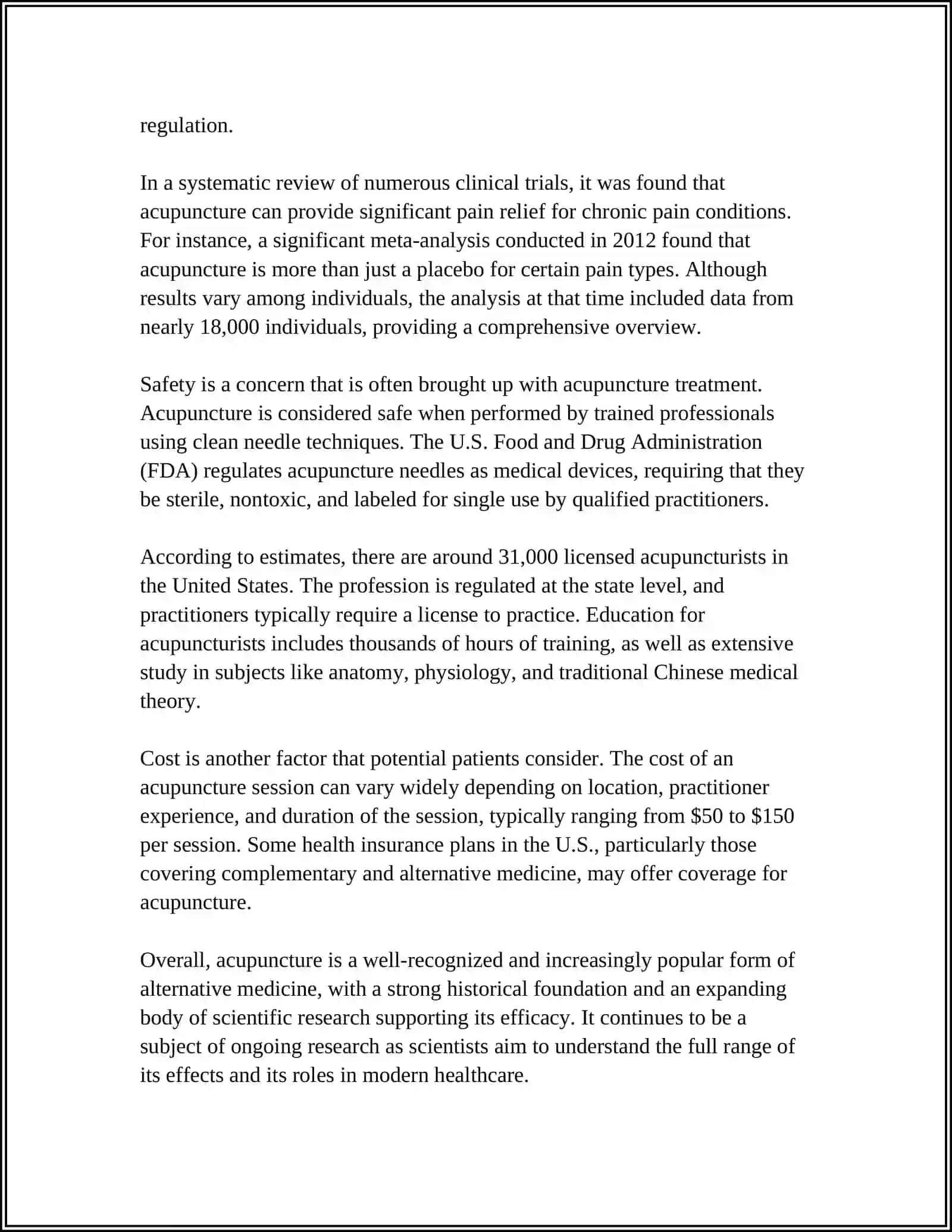 ALTERNATIVE TREATMENT 4