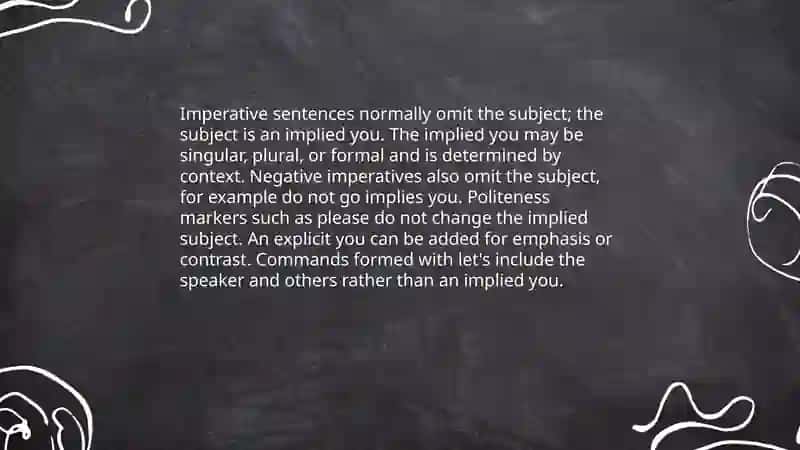 Definition and main features of imperative sentences 4