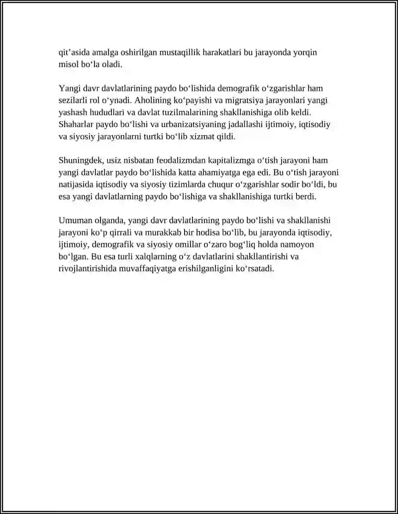 YANGI DAVR DAVLATLARINING SHAKILLANISHI VA RIVOJLANISHI 4
