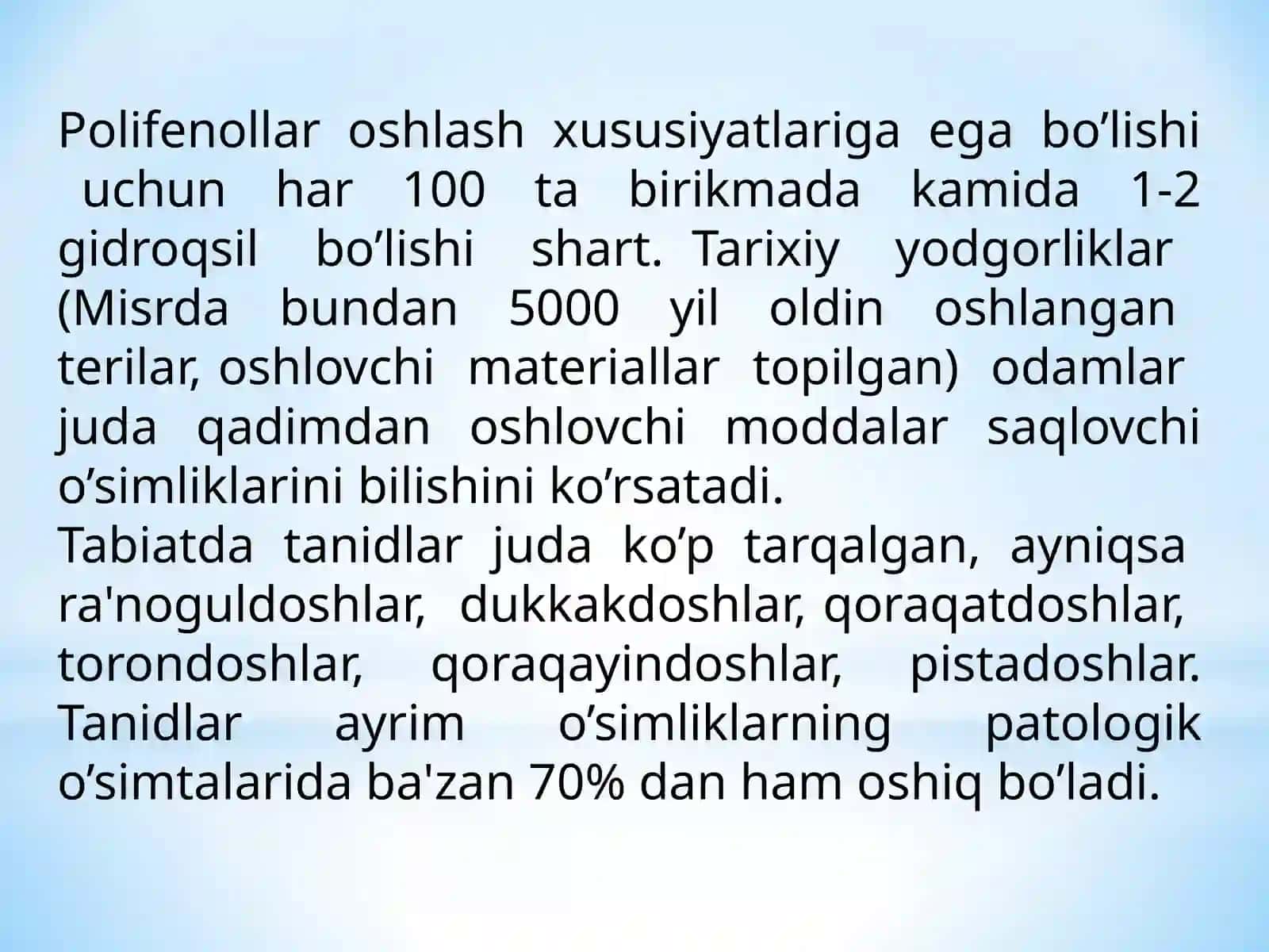 Oshlovchi moddalar 4