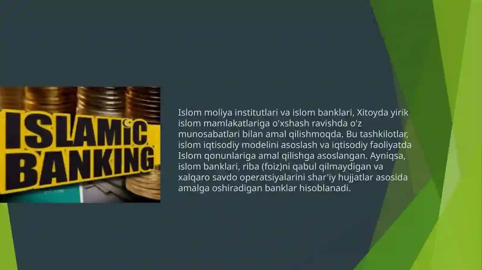 Islom moliya institutlari va islom banklari 4