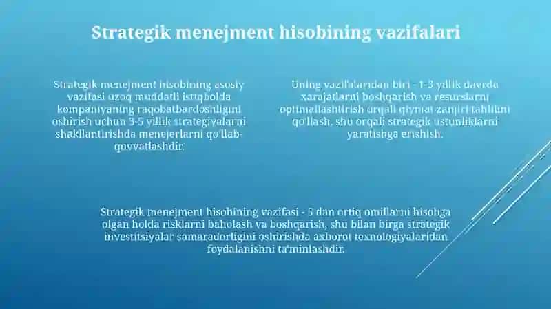 Strategik boshqaruv hisobi 4