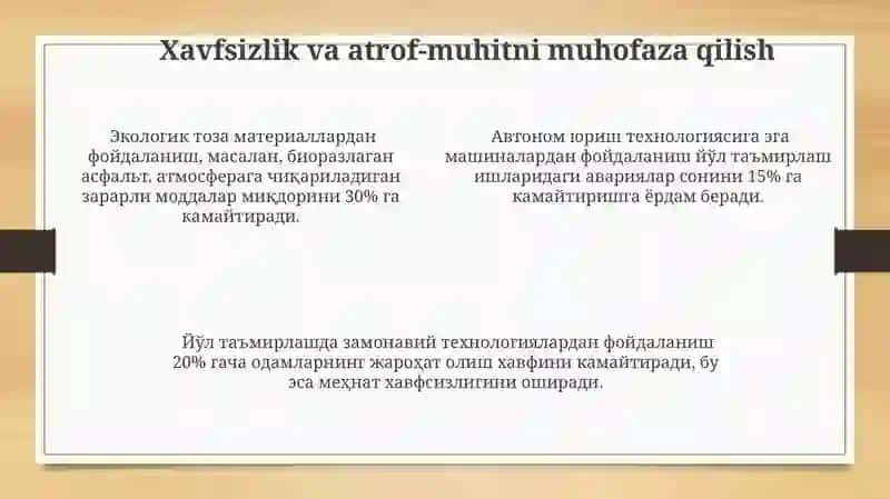 Avtonom boshqariladigan mashinalar 4