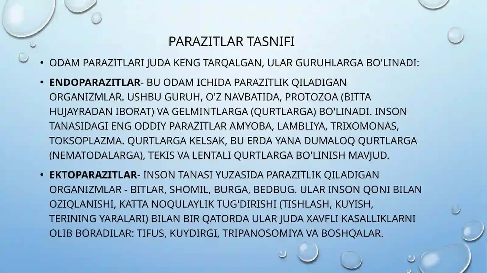 Parazitik kassalliklar 4