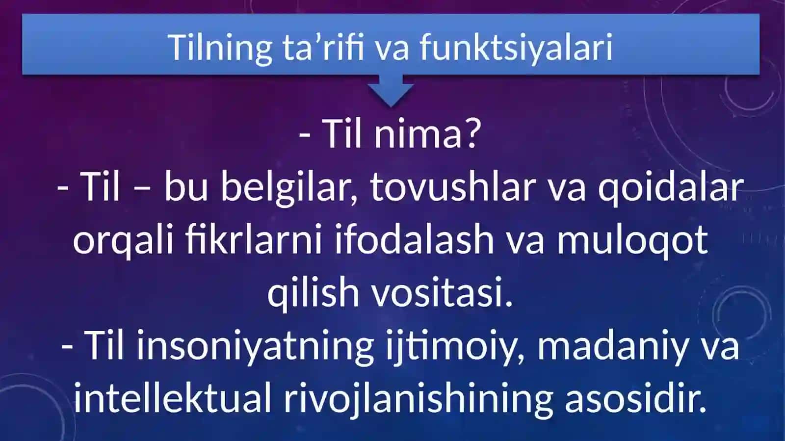 Til va savodxonlik 4