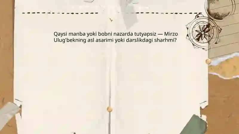 Mirzo Ulug'bekning to'rt ulus tarixi 4