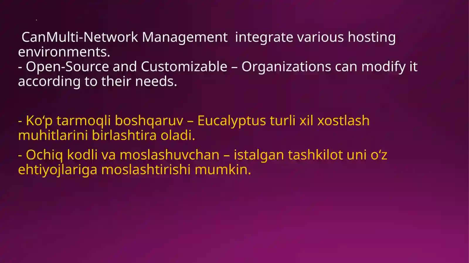 Eucalyptus Technology 4