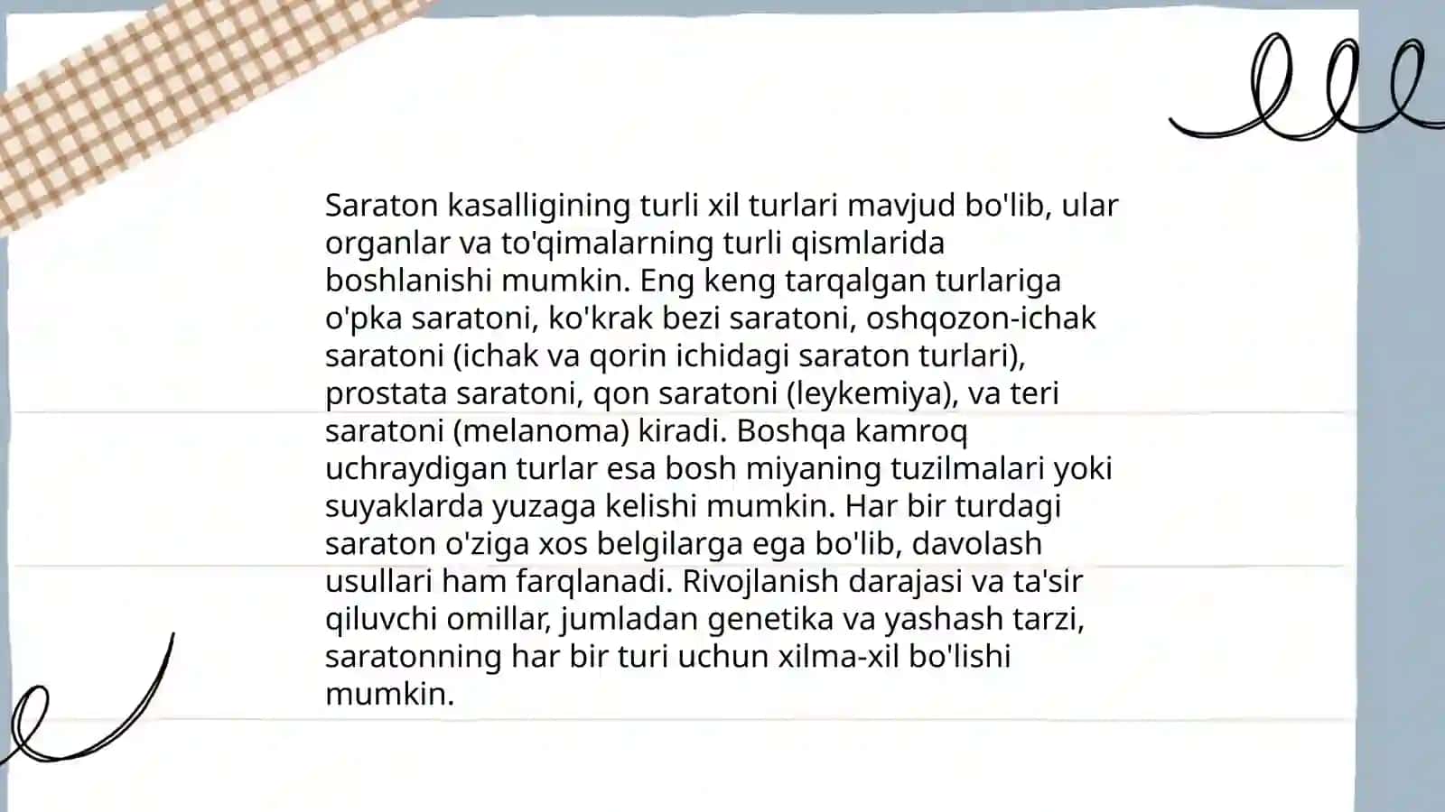 Saraton kasalliklari 4