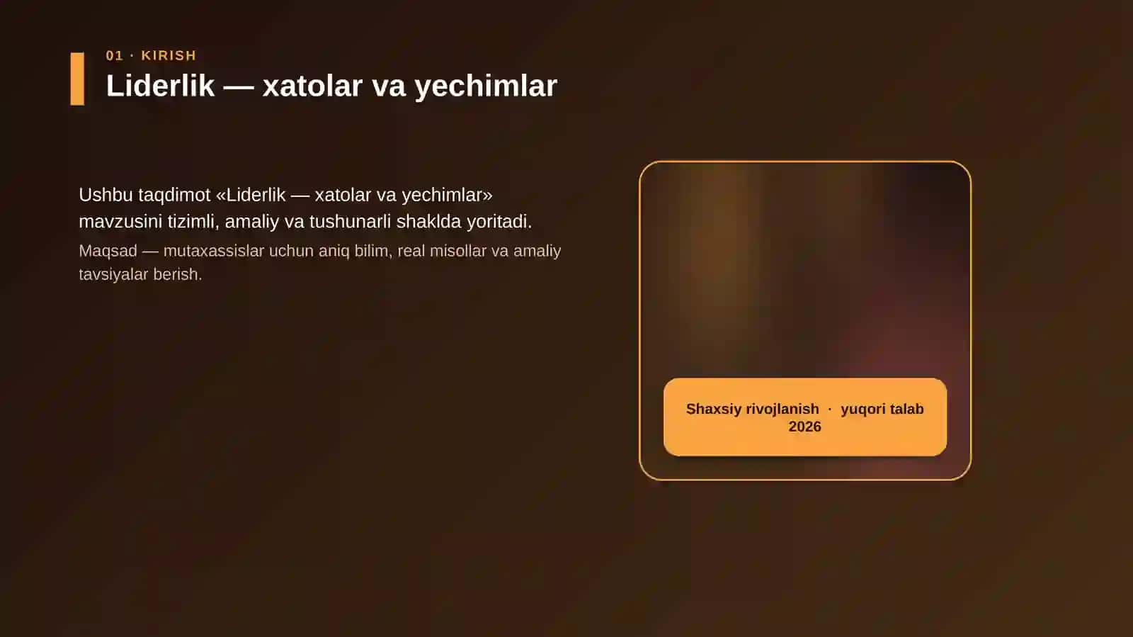 Liderlik — xatolar va yechimlar 4