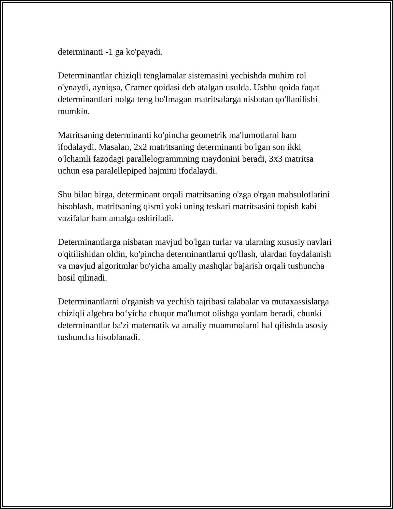 Determinantlar 4