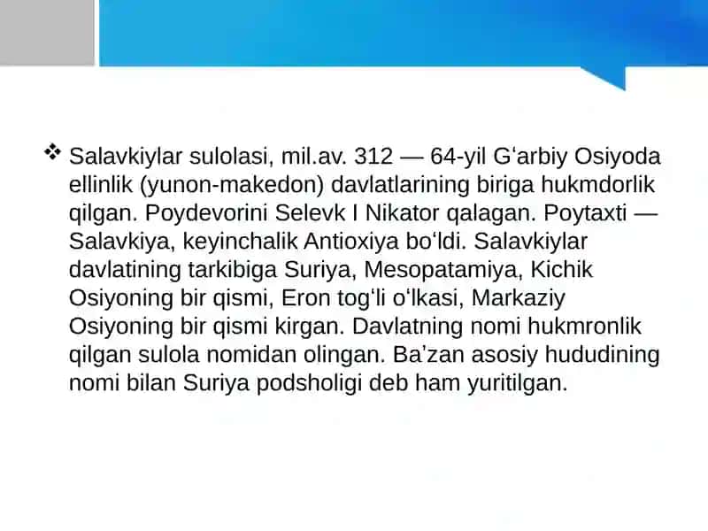 Salavkiylar davlatining tashkil topishi 4