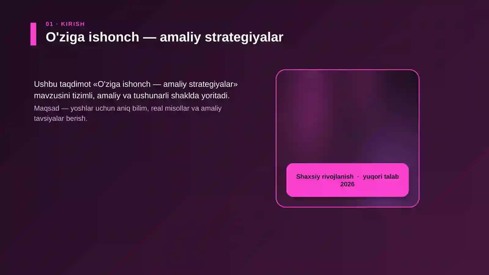 O'ziga ishonch — amaliy strategiyalar 4