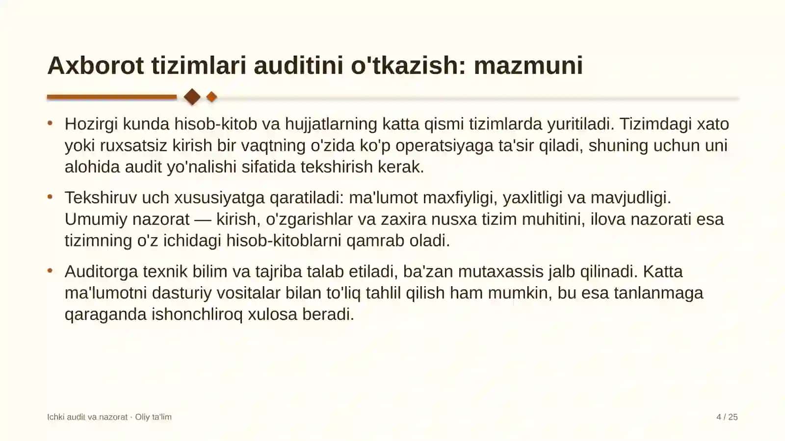 Developerlik kompaniyalarida axborot tizimlari auditini o'tkazish 4