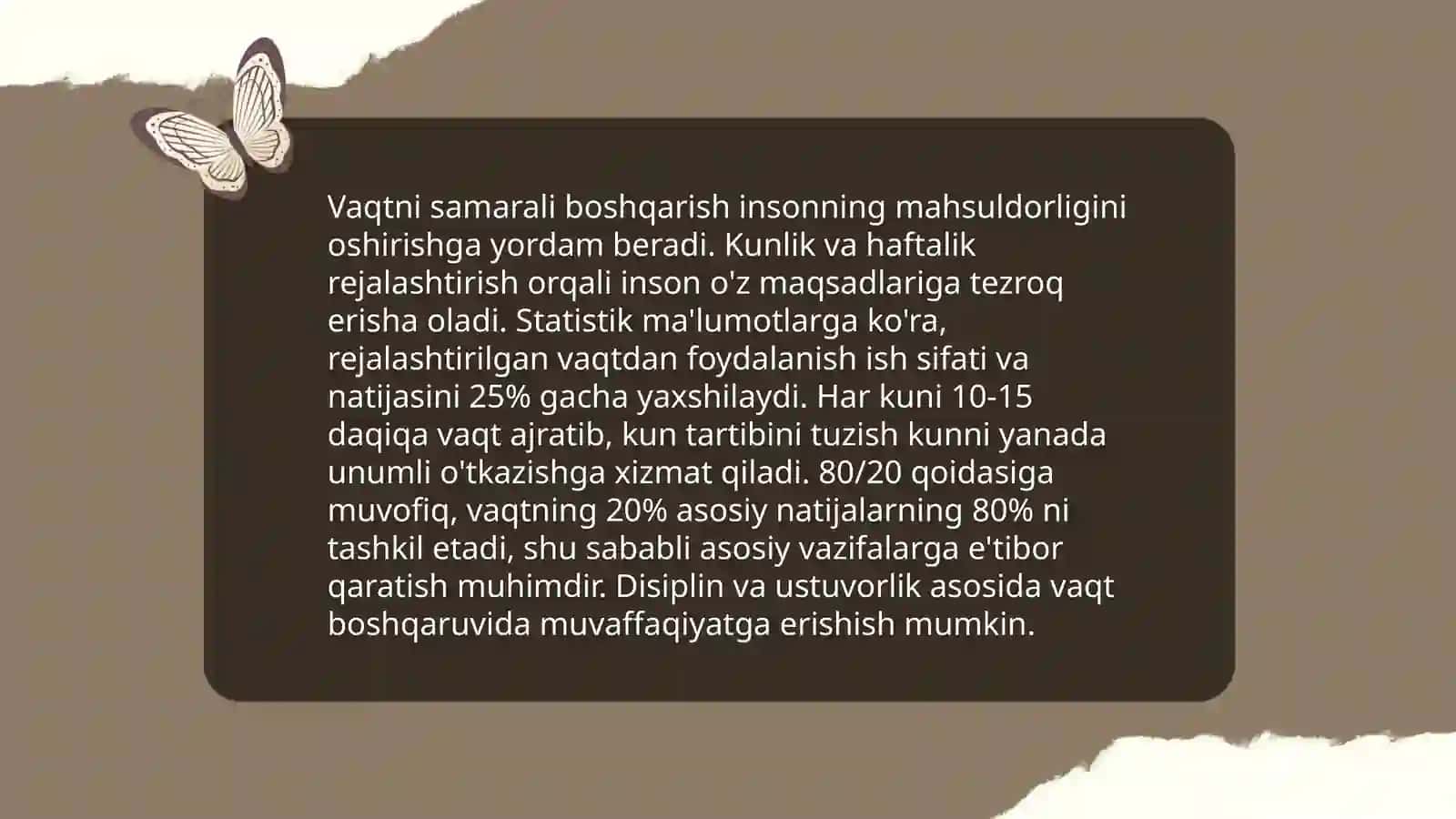 Menejer faoliyatini rejalashtirish va tashkil qilishning qurollari 4