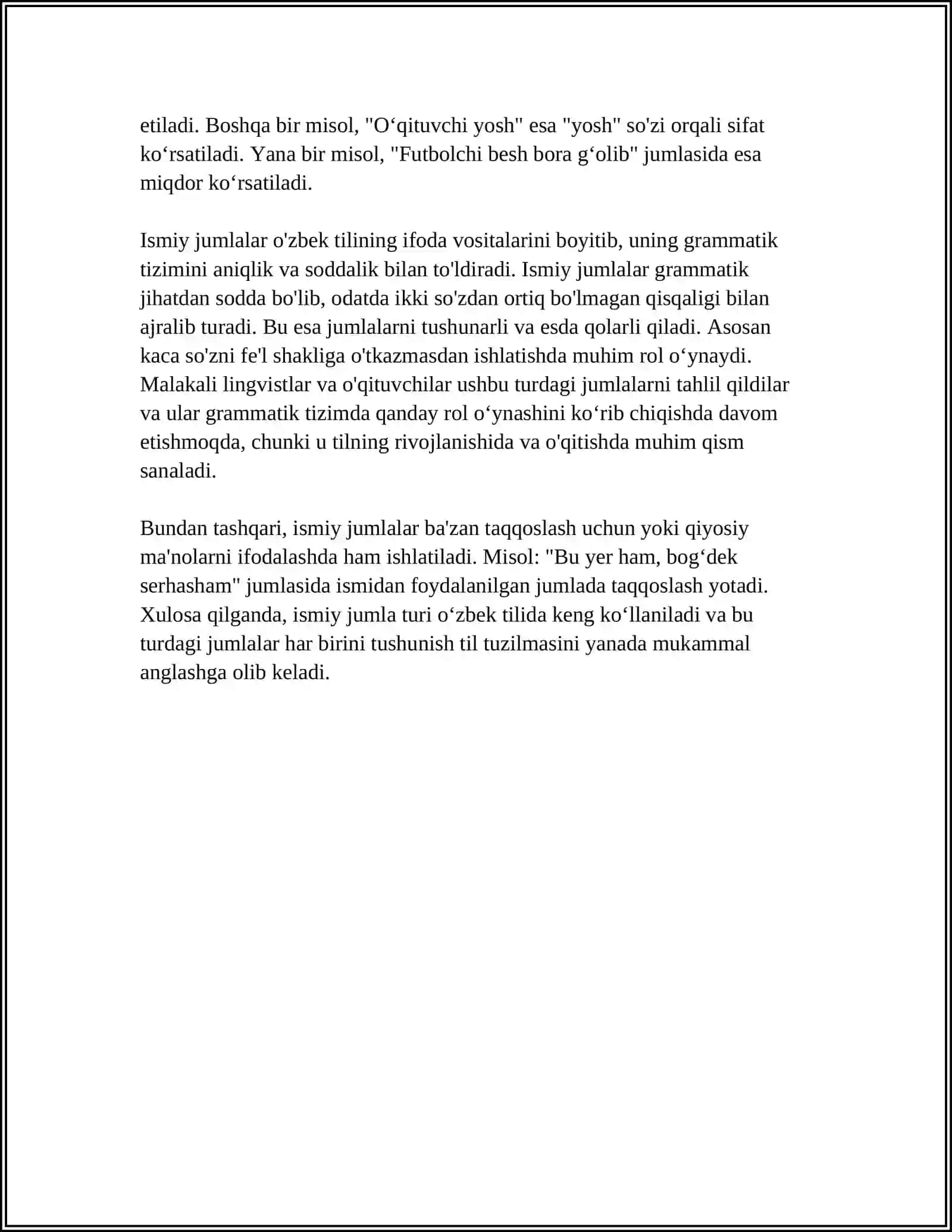 ARAB TILIDA ISMIY JUMLA 4