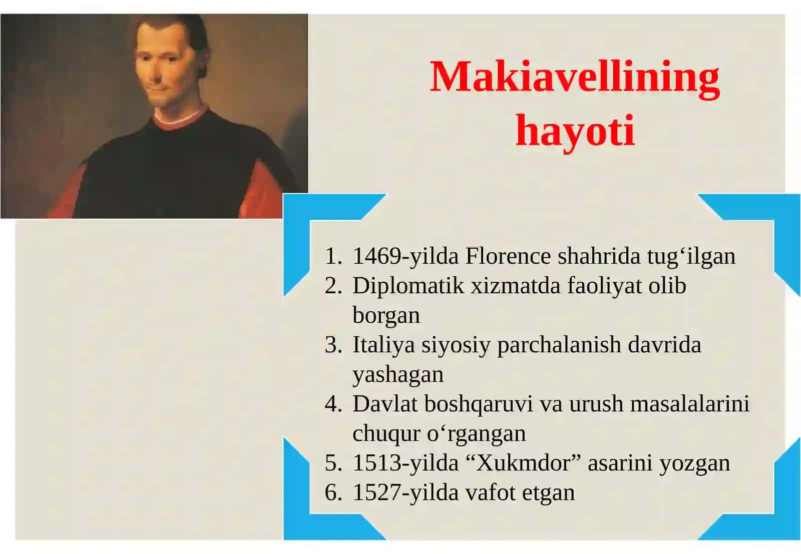 Makiavellining“Xukmdor”asari 4