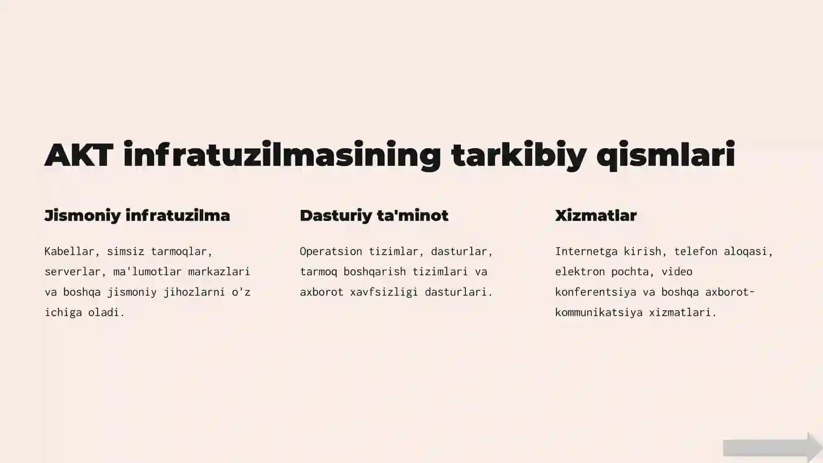 Axborot-kommunikatsiya texnologiyalari (AKT) infratuzilmasi 4