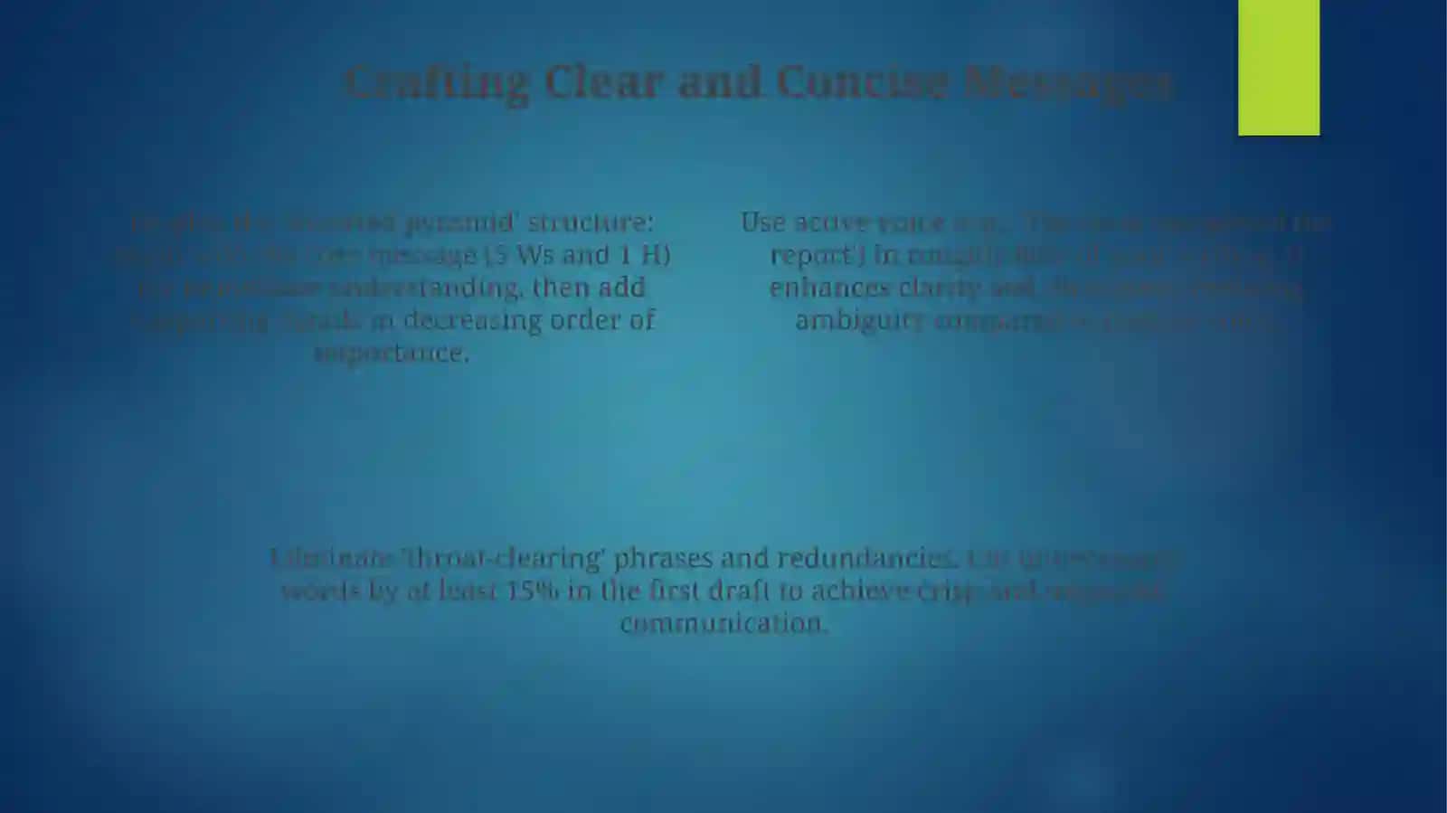 Written communication 4