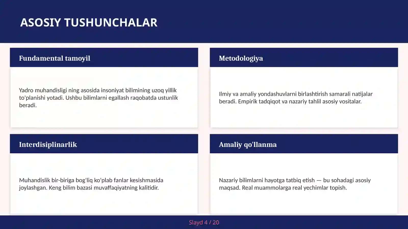 Yadro Muhandisligi 4