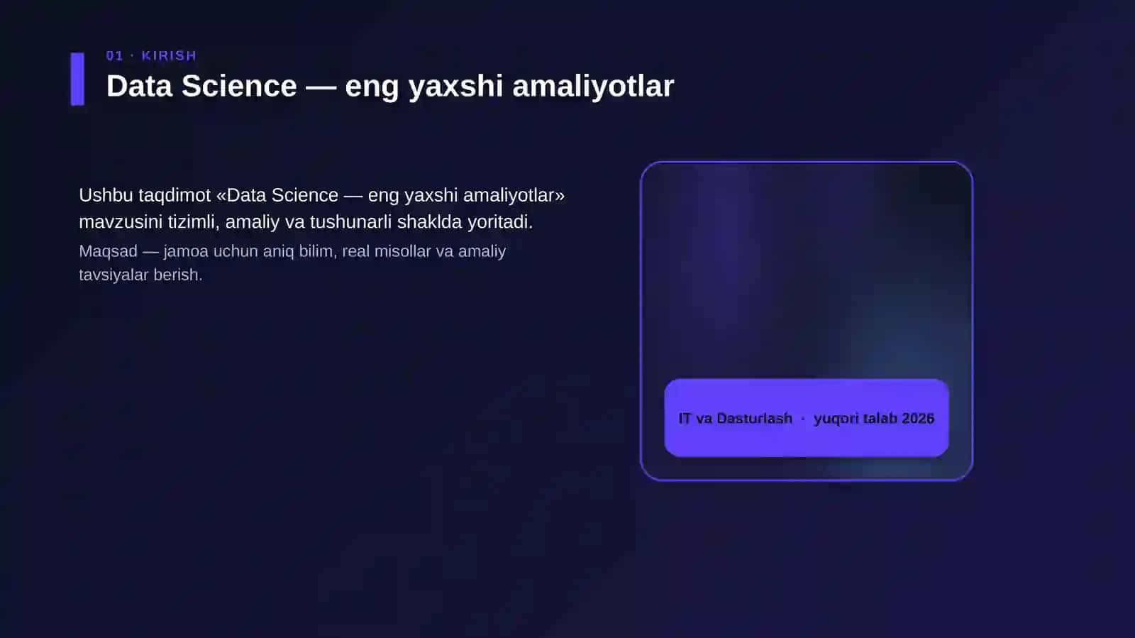 Data Science — eng yaxshi amaliyotlar 4