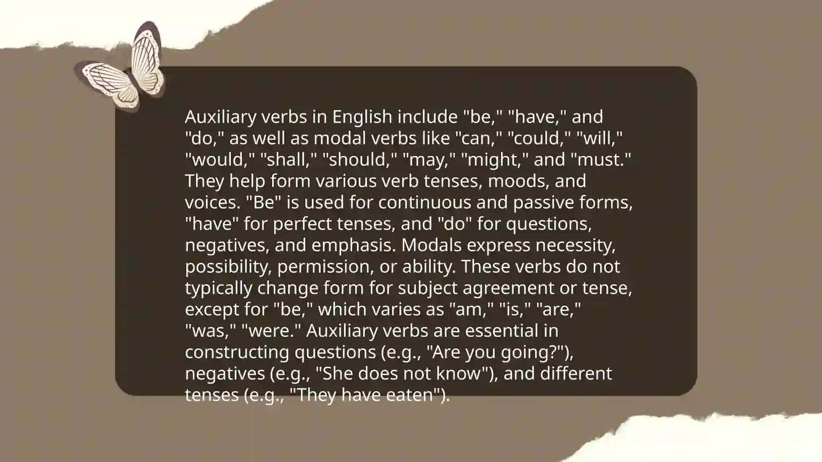 Types of verb 4