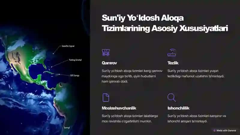 Sun'iy yoʻldosh aloqa tizimlari 4