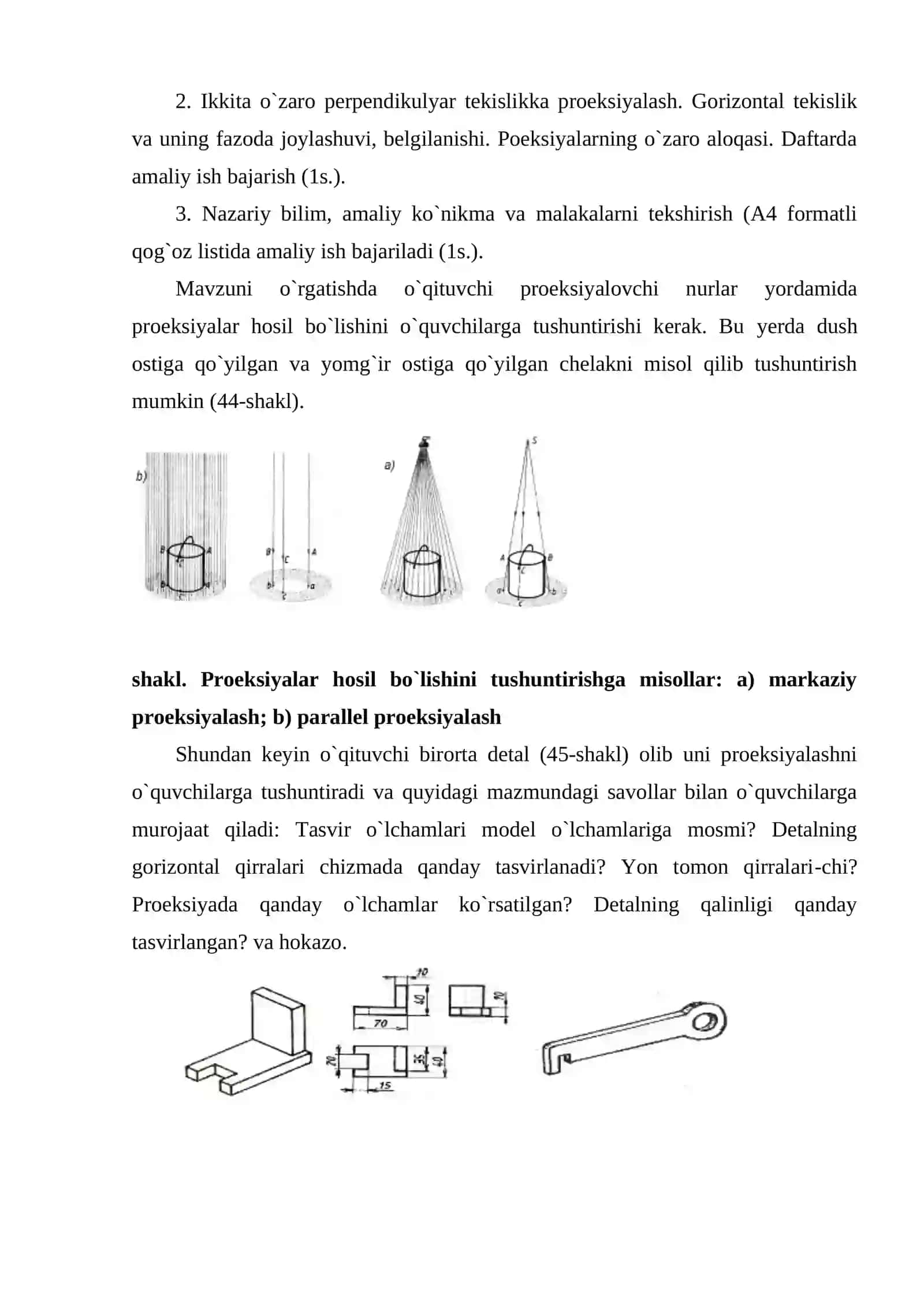 Proeksiyalash usullari 4
