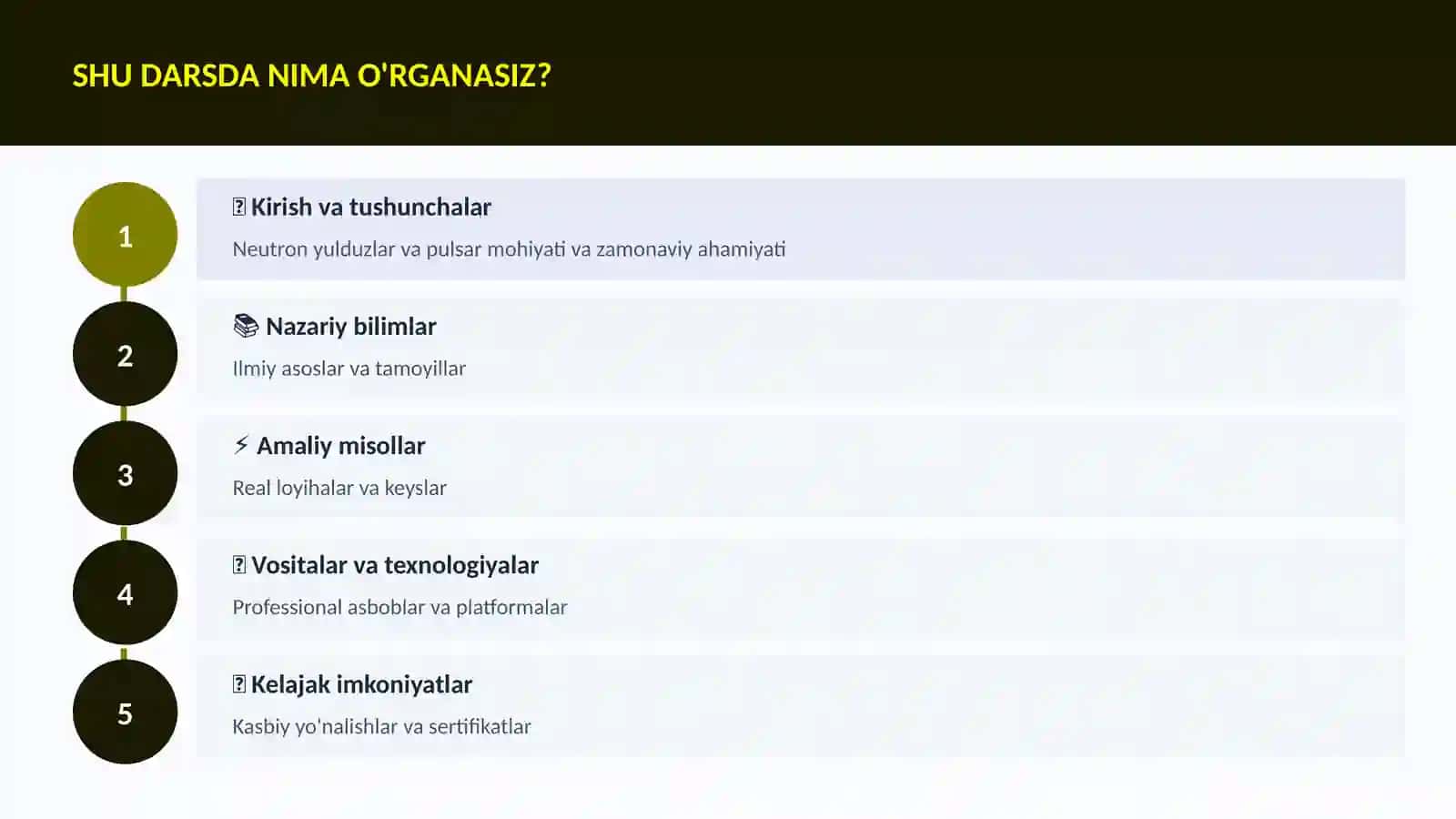 Neutron yulduzlar va pulsar 4