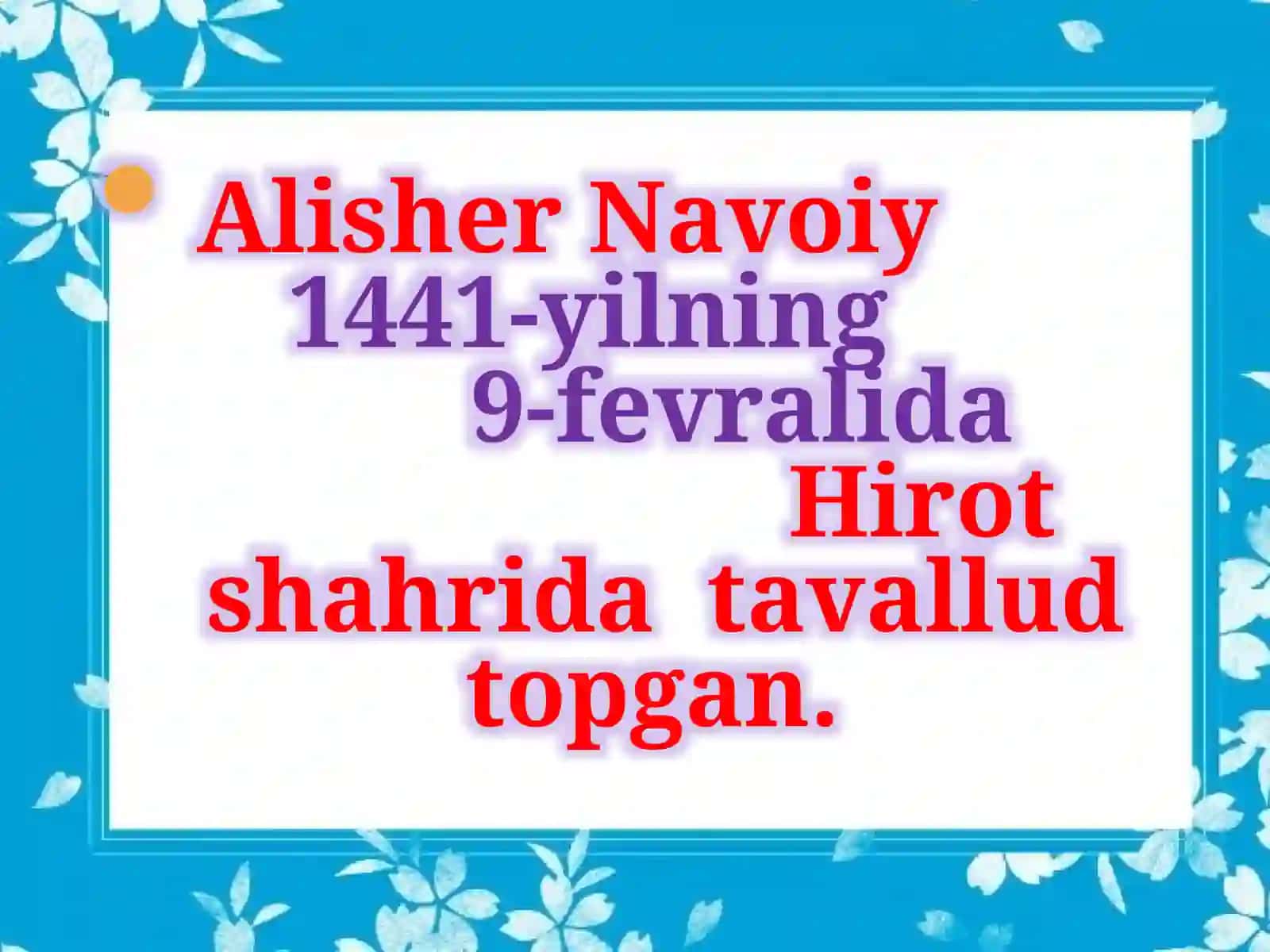 Alisher Navoiy 4