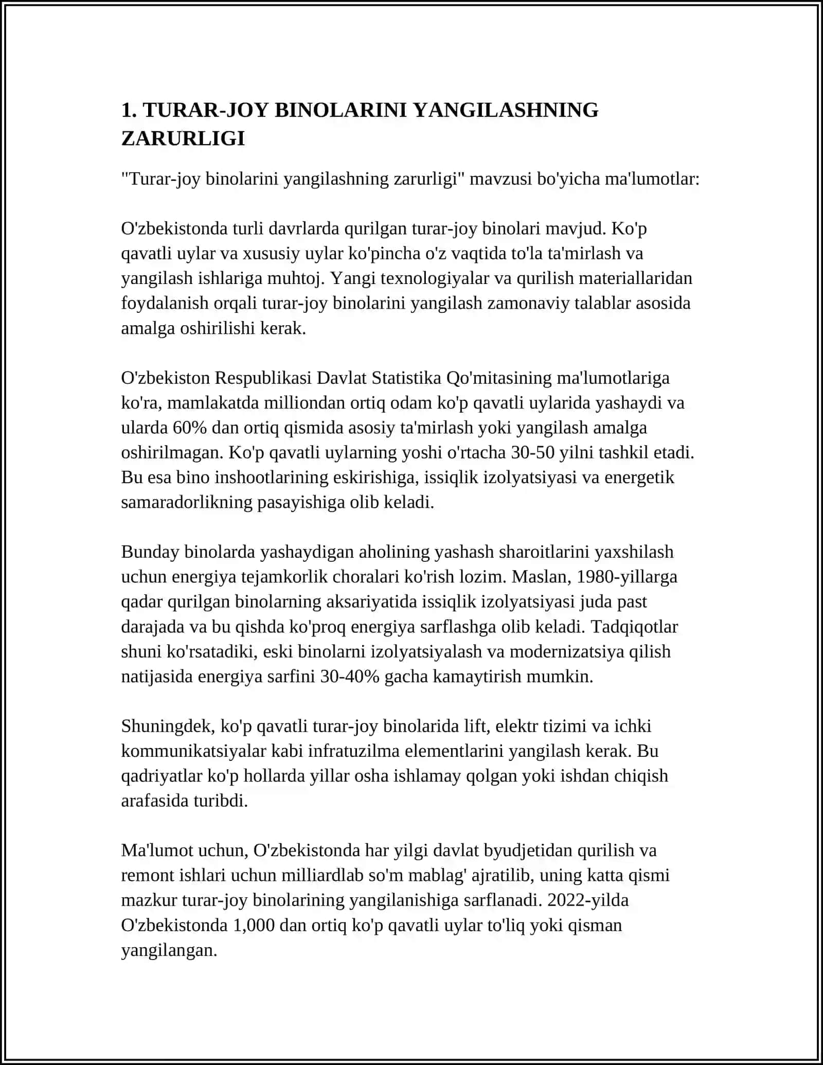 TURAR-JOY BINOLARINI YANGILASH TAJRIBASI 4