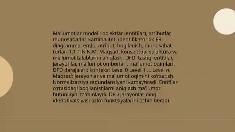 Avtomatlashtirilgan axborot tizimlari 4