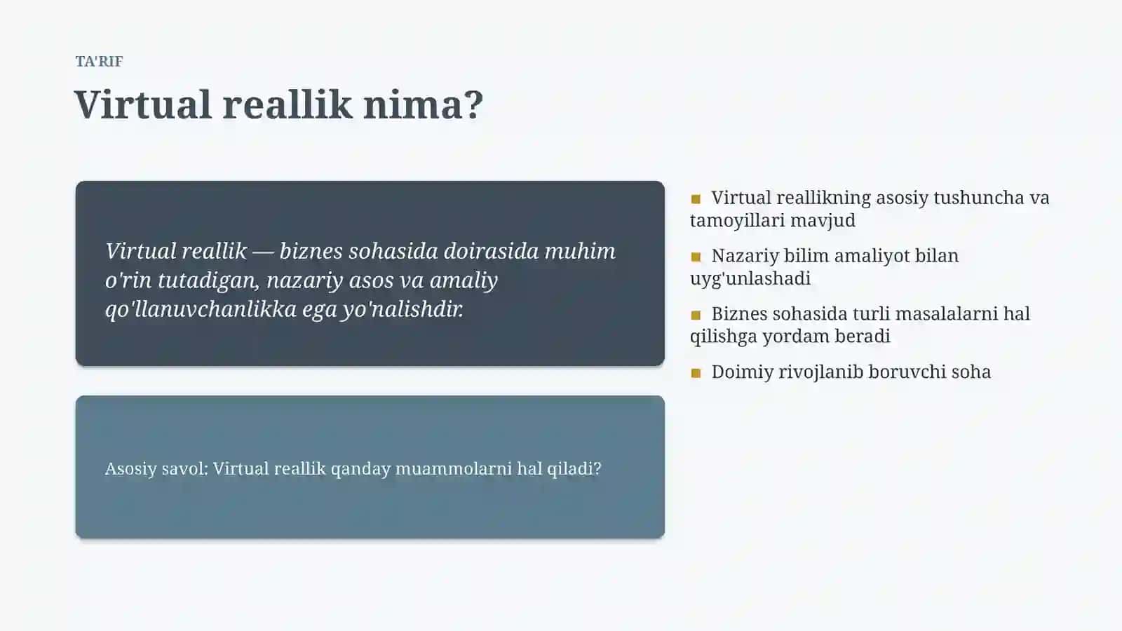 Virtual reallik Global tendensiyalari 4