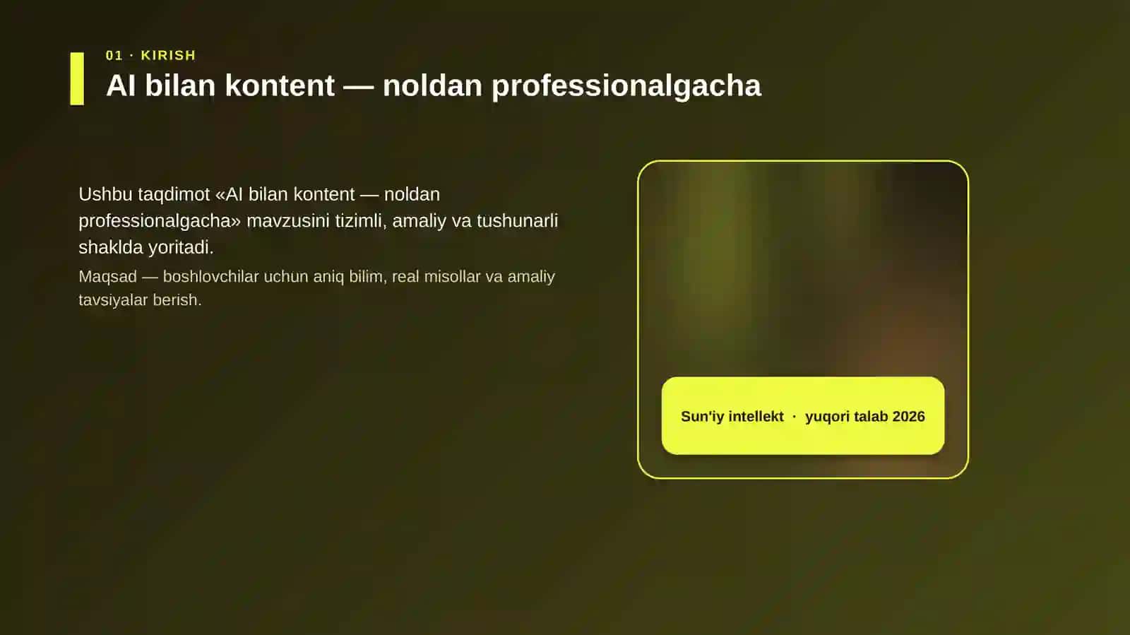 AI bilan kontent — noldan professionalgacha 4