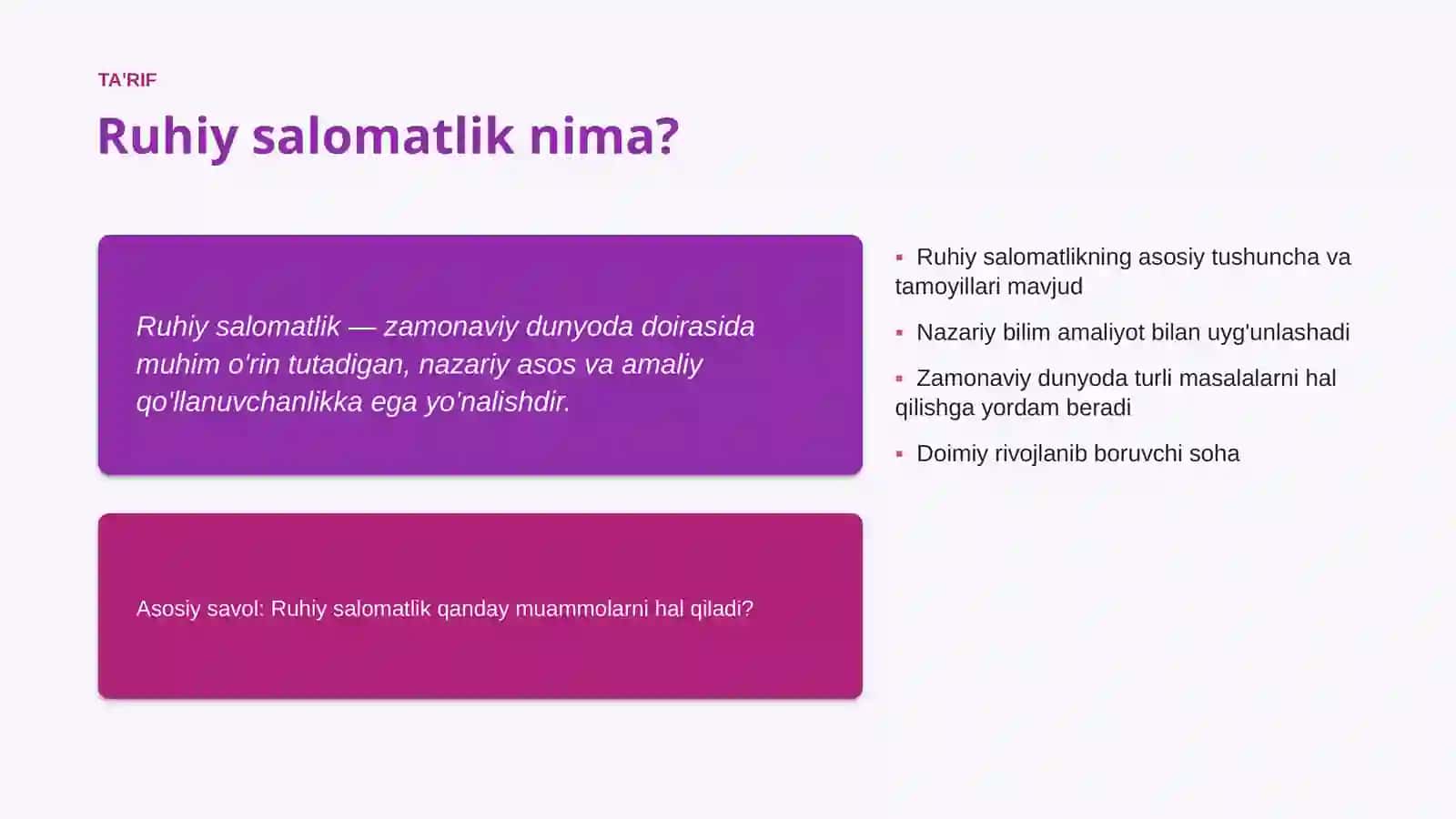 Ruhiy salomatlik 4