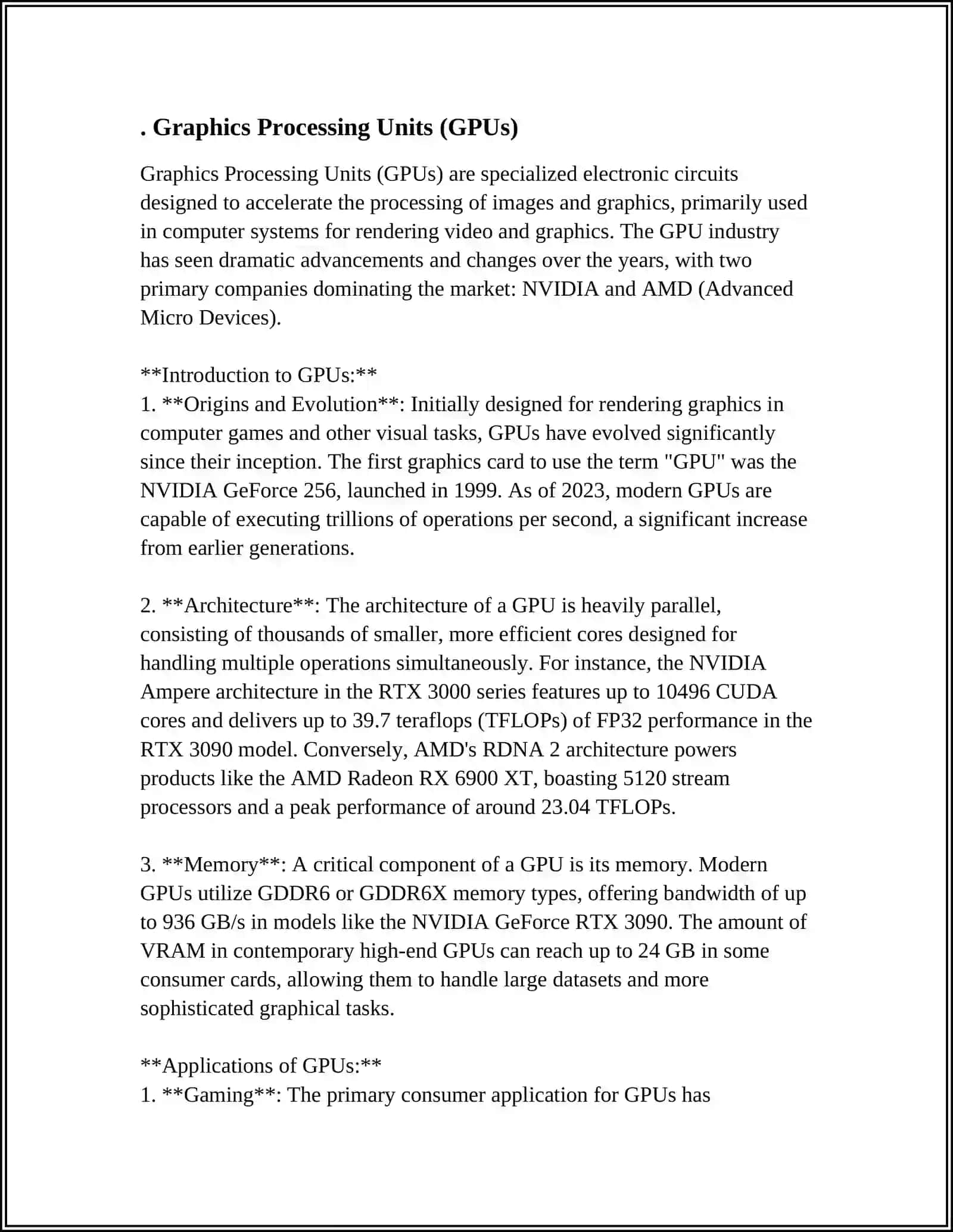 Graphics Processing Units (GPUs) 4