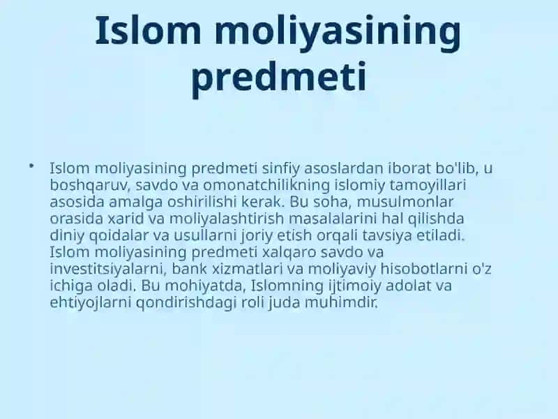 Islom Moliyasi Asoslari 4