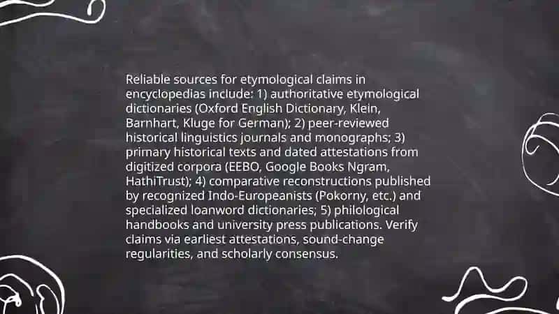 Etymology and Encyclopedic content 4